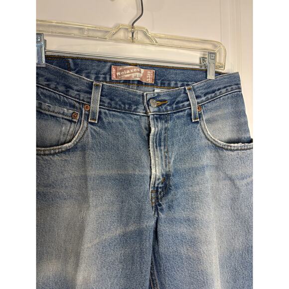 Levi’s 550 Relaxed Fit Jeans Men’s 32x27 Light Blue Vintage Wash Denim Classic - Picture 3 of 7